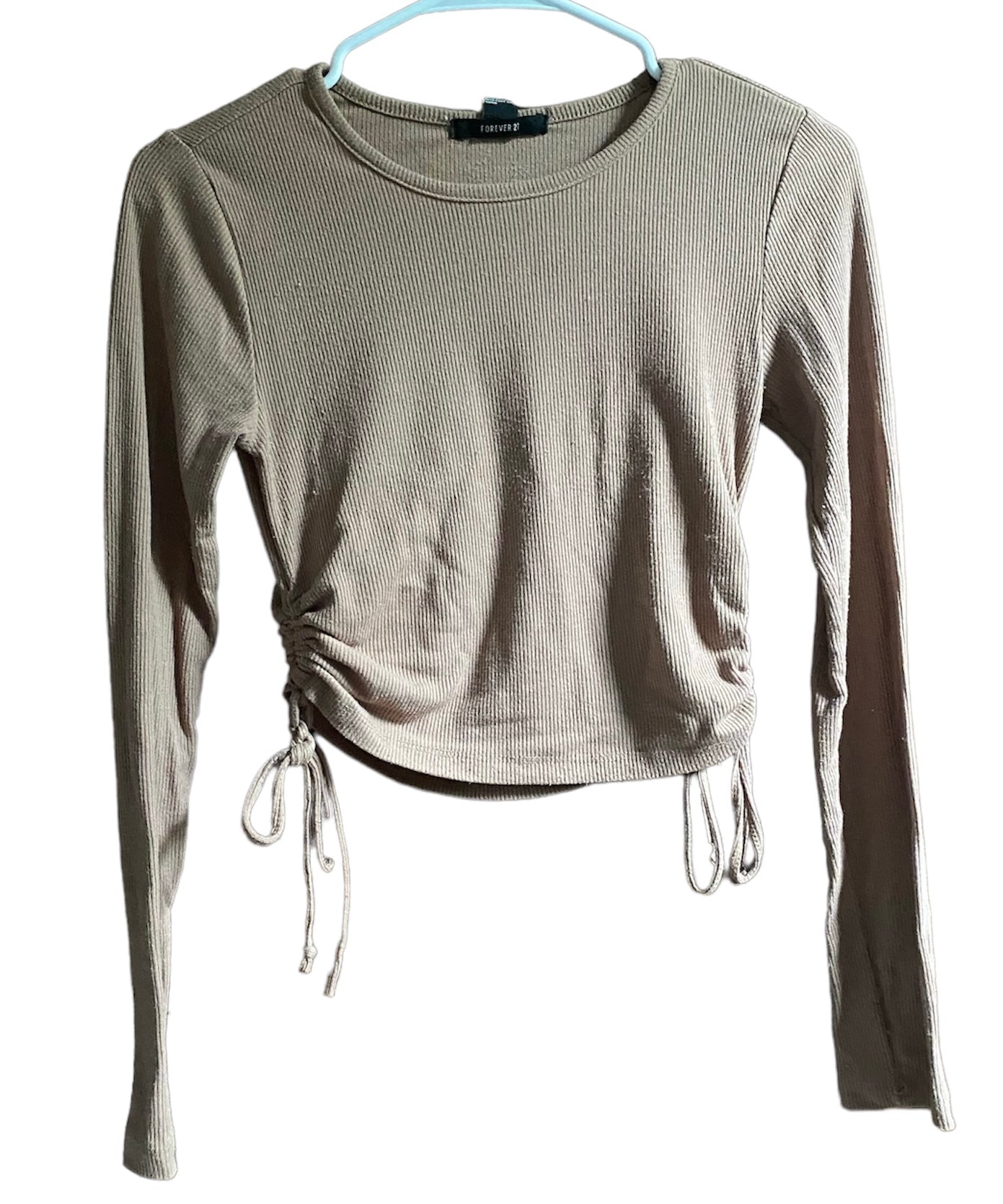 MN size S brown cropped long sleeve