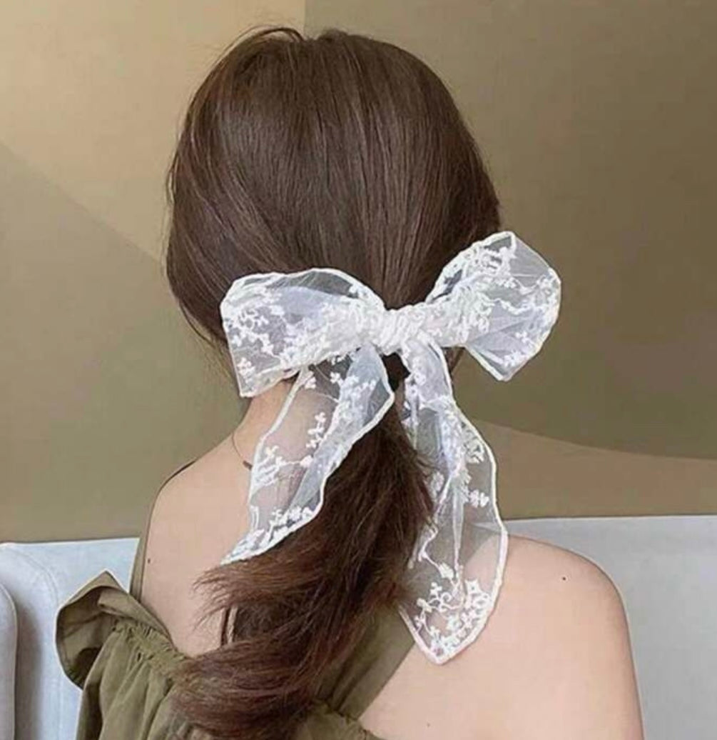 Lace Hair Bow